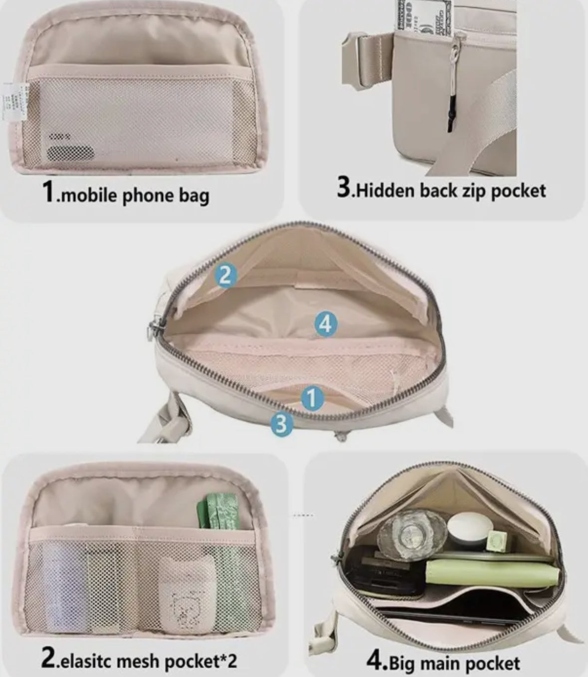 Cross Body Sling Belt Bag