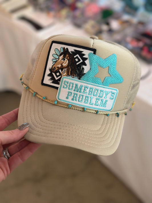 Somebody’s Problem Trucker w/ Turquoise