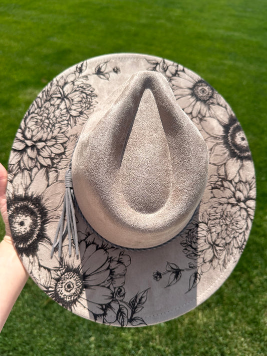 Sunflower Burnt Hat